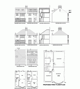 Hip to gable - end of terrace