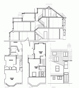 L-shaped mansard - right hand